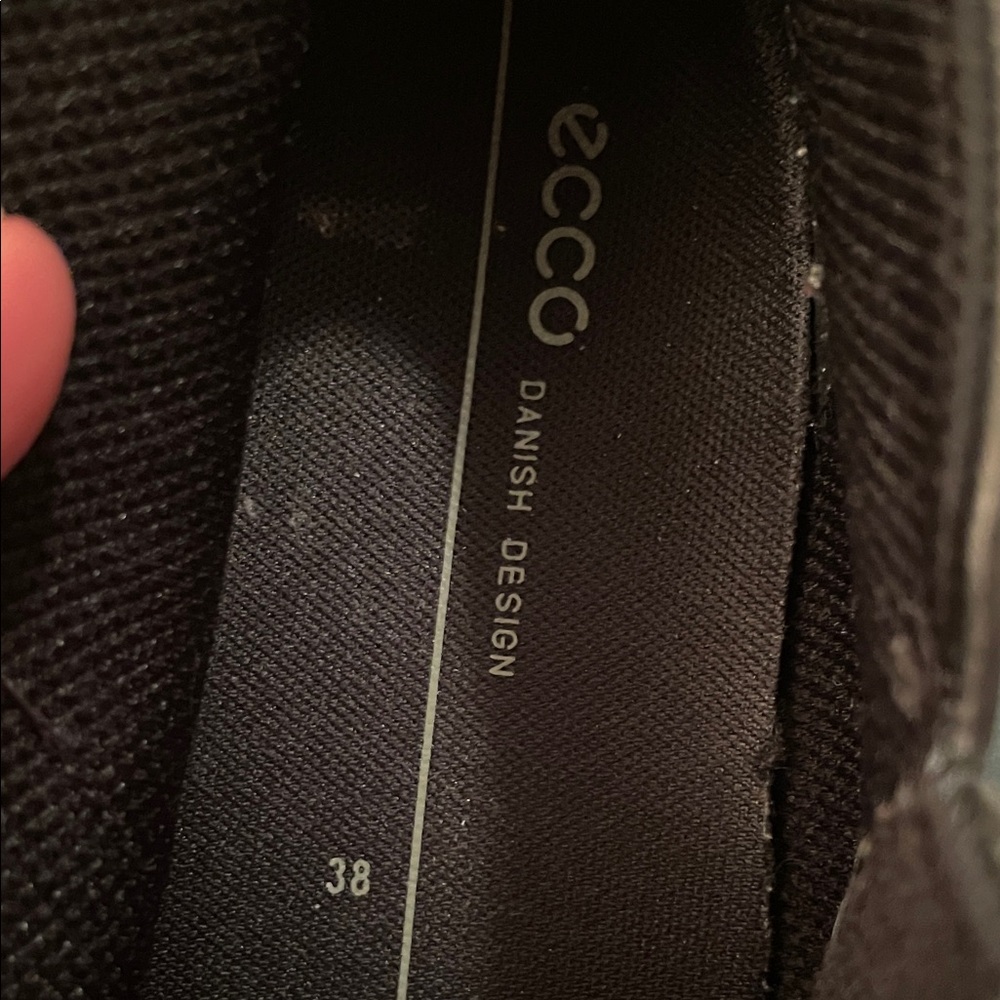 Ecco Black and White Athletic Shoes - Picture 7 of 8